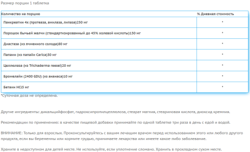 Digestive Enzymes (Пищеварительные ферменты) 180 таблеток (Swanson) фото 2 Digestive Enzymes (Пищеварительные ферменты) 180 таблеток (Swanson) фото 2