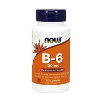 Now Foods Витамин B-6 (Пиридоксин) 100 мг. 100 капсул