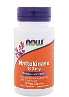 Nattokinase 100 мг (Наттокиназа) 60 вег капсул (Now Foods)