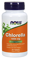 Now Foods Chlorella (Хлорелла) 1000 мг. 60 таблеток