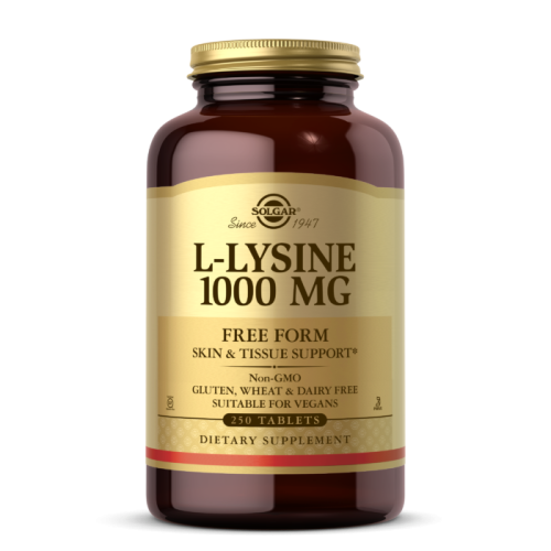 Solgar L-Лизин (L-Lysine) 1000 мг. 250 таблеток