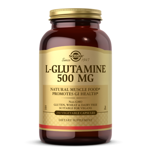 Solgar L-Glutamine (Л-Глютамин) 500 мг. 250 капсул