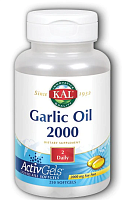 KAL Чесночное масло (Garlic Oil) 2000 мг. 250 мягких капсул