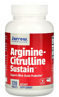 Arginine-Citrulline Sustain (Аргинин и Цитруллин) 120 таблеток (Jarrow Formulas)