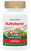 Animal Parade Gold (Мультивитамины для детей) 60 таблеток (NaturesPlus) срок 07/2026