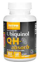Ubiquinol QH-Absorb (Убихинол) 100 мг 60 гелевых капсул (Jarrow Formulas)