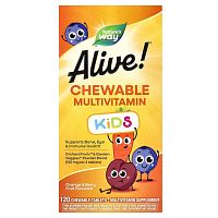 Alive! Children's Chewable Multi-Vitamin 120 жевательных таблеток (Nature's Way)