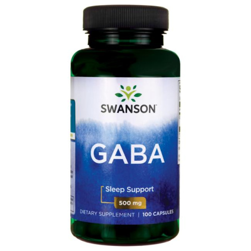 GABA 500 mg (ГАМК 500 мг) 100 вег капсул (Swanson)