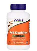 Now Foods Gr8-Dophilus (Пробиотик) 120 растительных капсул 