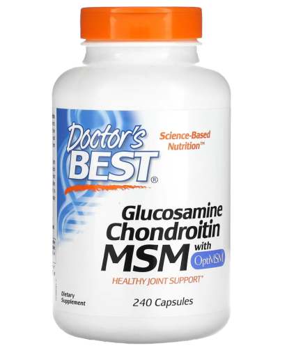 Glucosamine Chondroitin MSM with OptiMSM 240 капсул (Doctor's Best)