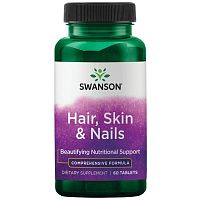 Hair, Skin & Nails (Волосы, кожа и ногти) 60 таблеток (Swanson)