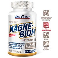 Magnesium Citrate + B6 (магния цитрат + Б6) 90 капсул (Be First)