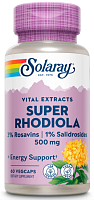 Solaray Vital Extracts Super Rhodiola (Суперэкстракт корня родиолы) 500 мг. 60 растительных капсул