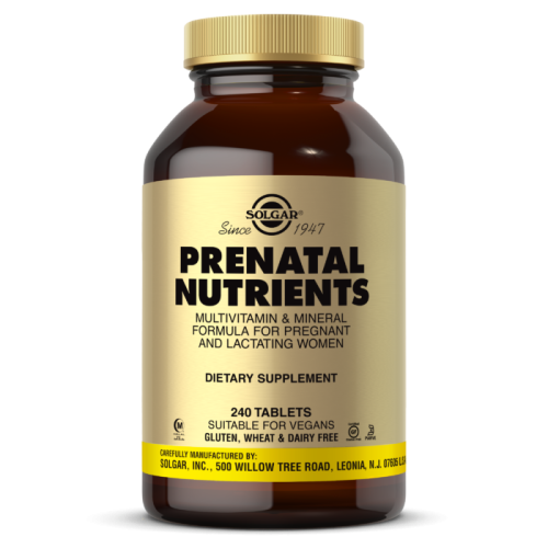 Solgar Prenatal Nutrients мультивитамины и мультиминералы 240 таблеток