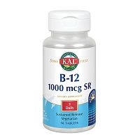 KAL Витамин B-12 SR 1000 мкг. 50 таблеток