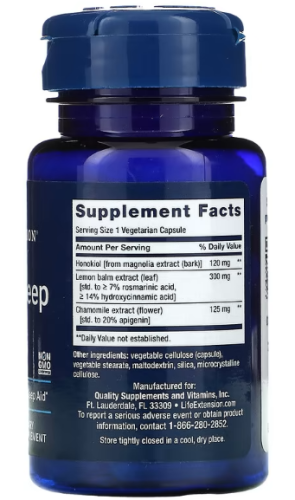 Herbal Sleep PM (Растительный комплекс для сна без мелатонина) 30 вег капсул (Life Extension) фото 2