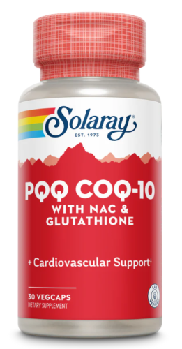PQQ CoQ-10 with NAC & Glutathione 30 вег капсул (Solaray)