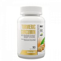 Maxler Turmeric Curcumin with Bioperine (Куркумин с Биоперином) 90 вег. капсул