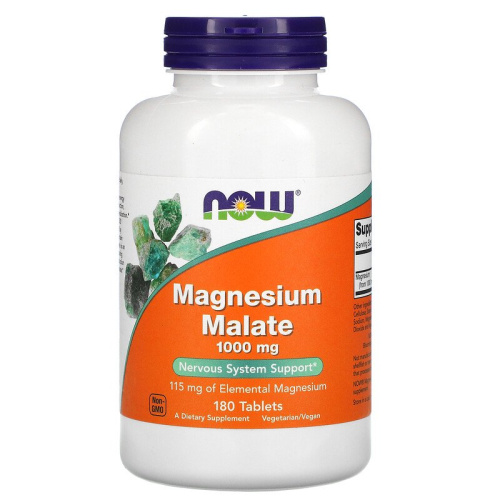 Now Foods Магния Малат (Magnesium Malate) 1000 мг. 180 таблеток 