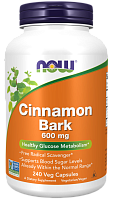 Now Foods Cinnamon Bark (Кора Корицы) 600 мг. 240 растительных капсул