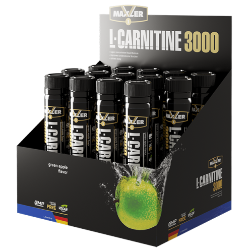 Maxler L-Carnitine (Л-Карнитин) Shots 3000 мг. 25 мл. 14 ампул фото 2
