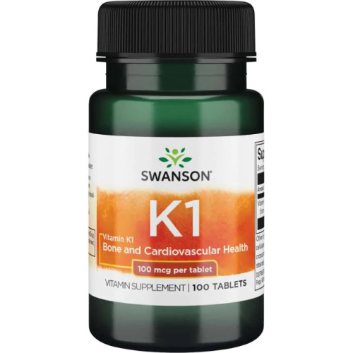 Vitamin K-1 100 мкг (Витамин К-1) 100 таблеток (Swanson) Vitamin K-1 100 мкг (Витамин К-1) 100 таблеток (Swanson)