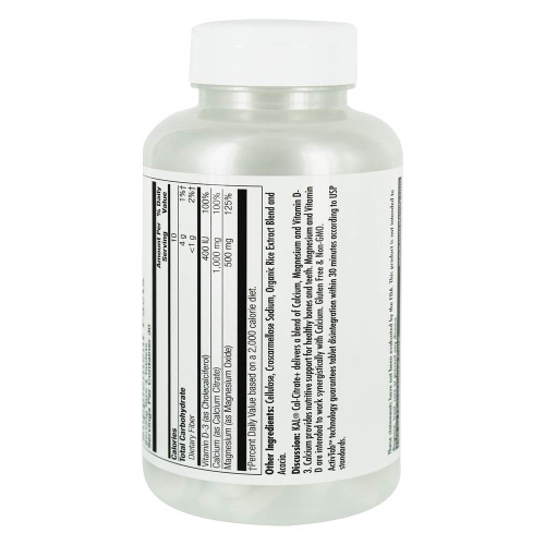 Cal-Citrate+ D3 & Mag 1000 мг (Кальций цитрат с витамином Д3 и Магнием) 120 таб (KAL) фото 2