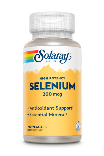 Solaray High Potency Selenium (Селен) 200 мкг. 100 растительных капсул