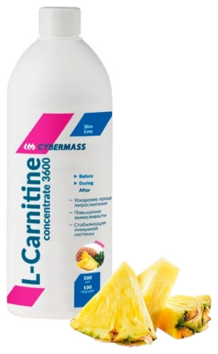 L-Carnitine Concentrate 3600 CyberMass 500 мл.