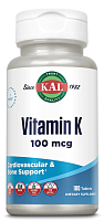 KAL Vitamin K (Витамин K) 100 мкг. 100 таблеток