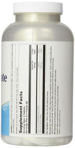 KAL Кальций цитрат с витамином D-3 (Calcium Citrate D3) 1000 мг. / 25 мкг. 180 таблеток фото 4