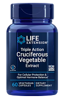 Life Extension Triple Action Cruciferous Vegetable Extract (Экстракт крестоцветных овощей тройного действия) 60 растительных капсул