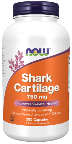 Shark Cartilage 750 мг (Акулий хрящь) 300 капсул (Now Foods)
