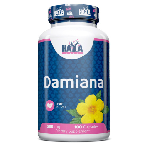 Damiana 500 mg (Экстракт Дамианы 500 мг листья) 100 капсул (Haya Labs)