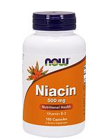 Now Foods Niacin 500 мг. (Ниацин, Витамин B3) 100 капсул