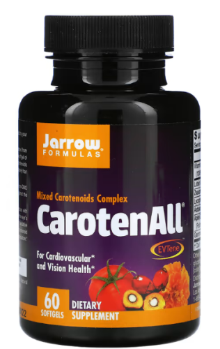 CarotenAll (комплекс смешанных каротиноидов) 60 мягких капсул (Jarrow Formulas)
