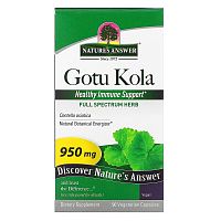 Gotu Kola 950 mg  (Готу Кола 950 мг) 90 вег капсул (Nature's Answer)