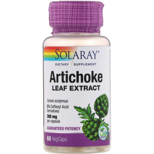 Artichoke Vital Extract 600 mg (Экстракт Артишока 600 мг) 60 вег капсул (Solaray) фото 2