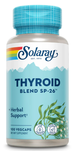 Solaray Thyroid Blend SP-26 (Смесь для щитовидной железы) 100 растительных капсул