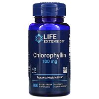 Life Extension Хлорофиллин (Chlorophyllin) 100 мг. 100 капсул