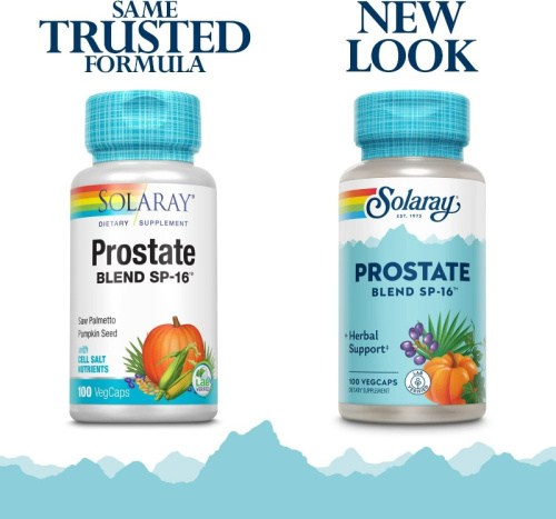 Solaray Prostate Blend SP-16 (Поддержка простаты) 100 растительных капсул фото 2