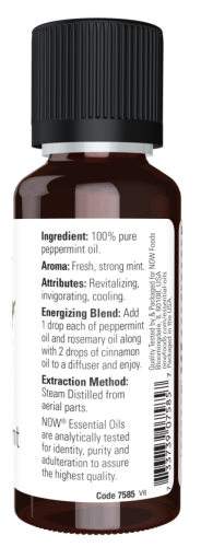 Now Foods Эфирное масло Перечной мяты (Essential Oils 100% Pure Peppermint) 30 мл. фото 2