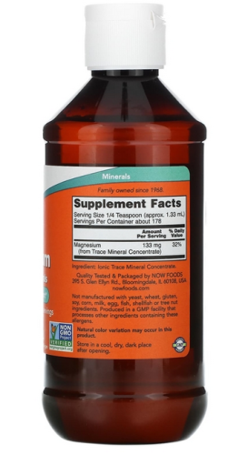 Liquid Magnesium with Trace Minerals (жидкий магний с микроэлементами) 237 мл (NOW) фото 2