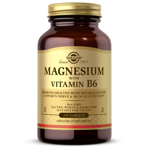 Solgar Магний с витамином B6 (Magnesium with Vitamin B6) 250 таблеток