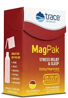 Mag Pak To Go Magnesium Powder 350 мг (Порошок магния) 15 пакетов Trace Minerals