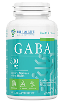 GABA 500 мг (ГАМК) 60 капсул (Tree of Life)