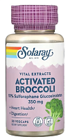 Solaray Vital Extracts Activated Broccoli 10% Sulforaphane Glucosinolates (Активированный экстракт семян брокколи) 350 мг. 30 растительных капсул