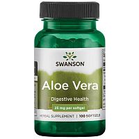 Aloe Vera (Концентрат Геля Алоэ Вера) 100 мягких капсул (Swanson)