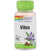 Solaray Vitex (Витекс священный) 400 мг. 100 растительных капсул