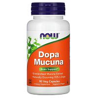 Now Foods Dopa Mucuna (Допа Мукуна) 90 растительных капсул